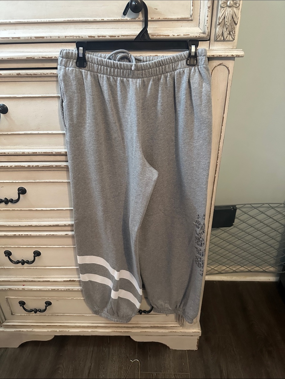 FP Movement by Free People Gray Sweatpants with White Stripes